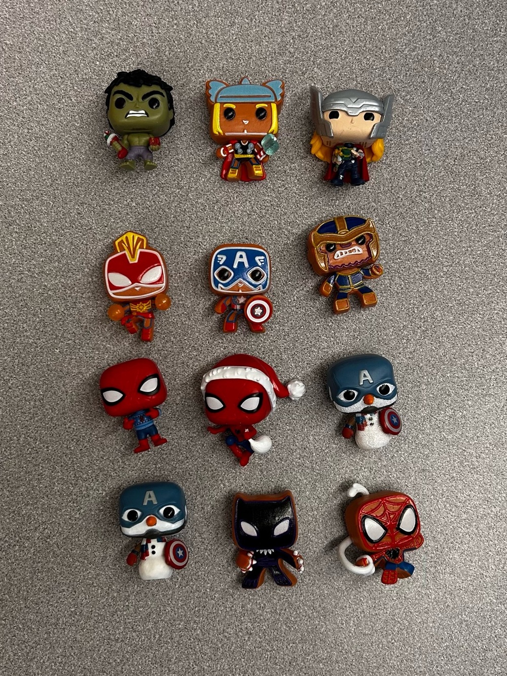 Lot of 11 Funko Pocket Pop Marvel Holiday Advent Calendar Mini Figures